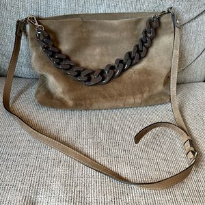 Genuine suede Gianni Chiarini clutch/cross body bag